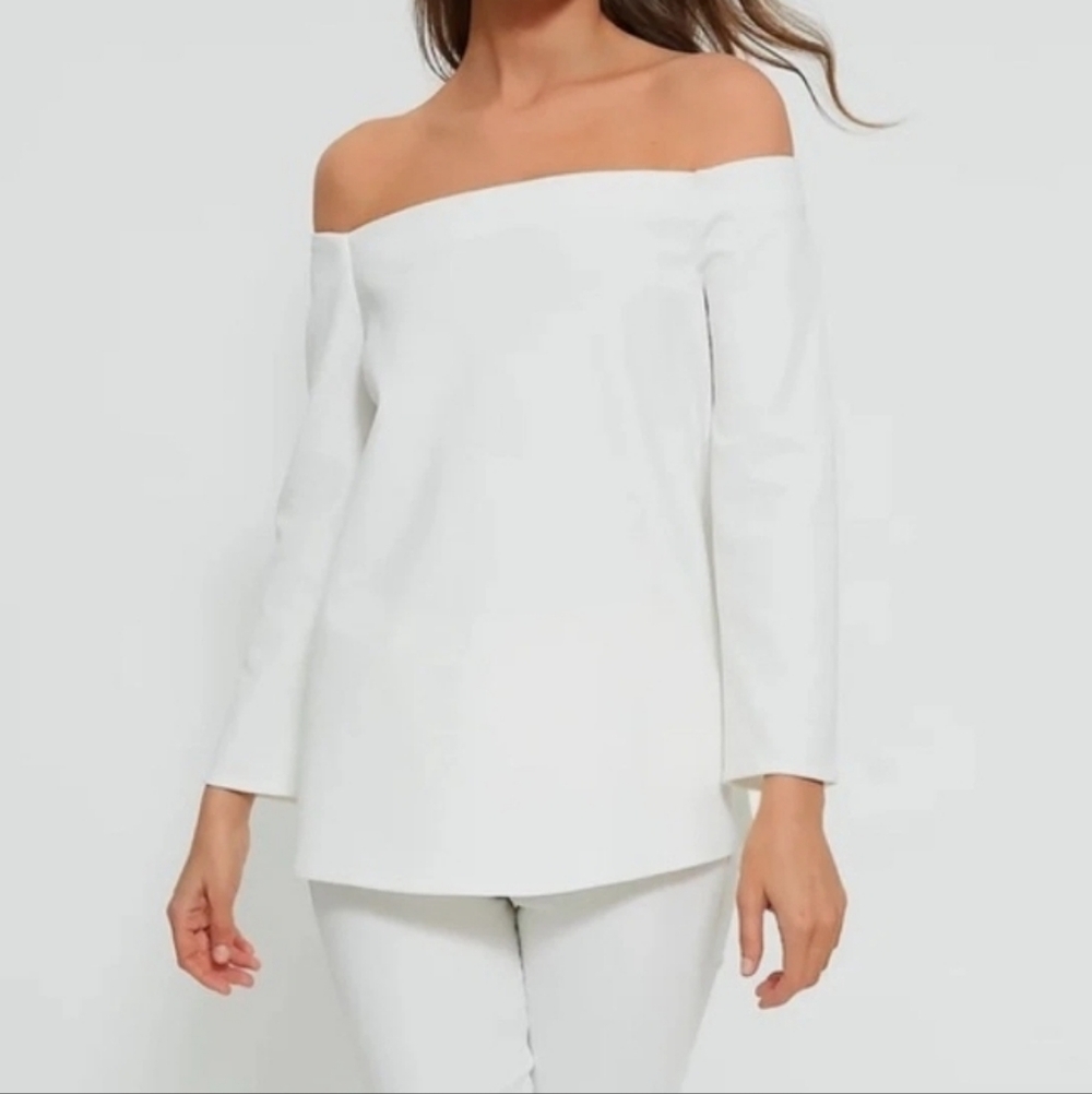 Tuckernuck White Miranda Off the Shoulder Blouse Top NWOT Size XS